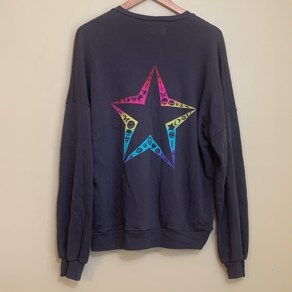 Lauren Moshi | NWT Sierra Elements Lightning Vintage Onyx Sweatshirt M - Picture 6 of 7